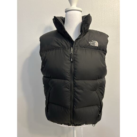 North Face 700 Nuptse Puffer Vest Black Quilted Goose Down Gorpcore Hiking Men S - Picture 12 of 16